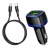 Автомобільний Зарядний Пристрій Borofone BZ14A 1USB/18W/QC3.0 + 1Type-C/20W/PD + (Type-C - Type-C) (Чорний)