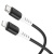 кабель hoco x82 silicone type-c - lightning 20w 3a/1m (чорний) 