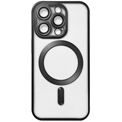 Купить чохол tpu metallic full camera with magsafe для apple iphone 16 pro (matte black) онлайн