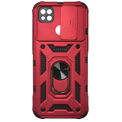 Купить чохол-накладка armor magnet camshield для xiaomi redmi 9c/10a - red онлайн
