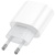 мережевий зарядний пристрій borofone ba100a 1usb-c pd/qc 20w (бiлий) 