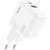 Мережевий Зарядний Пристрій HOCO C111A PD30W+ QC3.0 (1USB/1Type-C) (білий) мережевий зарядний пристрій hoco c111a pd30w+ qc3.0 (1usb/1type-c) (білий)