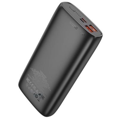 додаткова батарея power bank hoco j122a respect 22.5w+pd20w fully compatible 20000mah (чорний) 