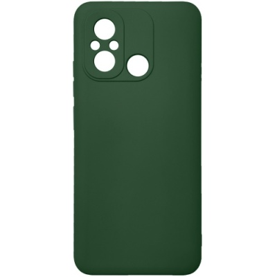 Купить силіконовий чохол soft silicone case для xiaomi redmi 12c (темно-зелений) онлайн