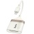перехідник hoco ua40 2in1 lightning - sd/tf card reader (білий apricot) 