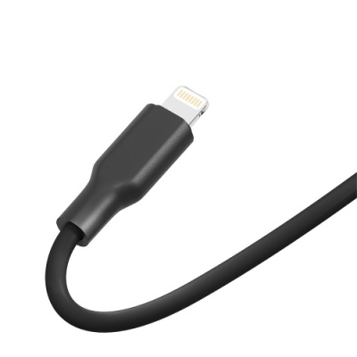 кабель ridea rc-ai21 airsiliconepro 12w/1m usb - lightning (чорний) 