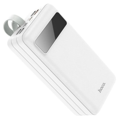 додаткова батарея power bank hoco j86b electric 22.5w fully compatible pd20w/qc/lcd/lamp 60000mah (білий) 