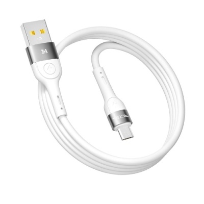 кабель ridea rc-xs51 x-silicone usb - microusb 3a 1.2m (бiлий) 