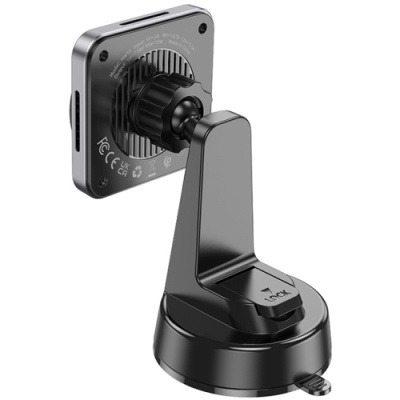 Автотримач Hoco HW16 з безпровідним зарядним пристроєм (Чорно-сірий)