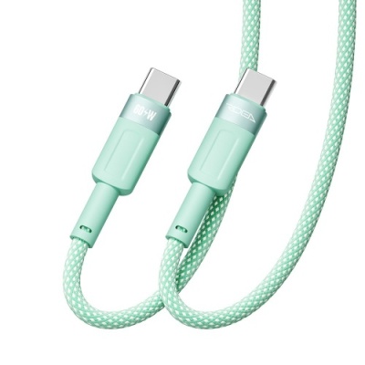 кабель ridea rc-cp43 colorpro type-c - type-c 60w 1.2m (зелений) 