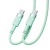кабель ridea rc-cp43 colorpro type-c - type-c 60w 1.2m (зелений) 