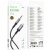 кабель aux borofone bl24 3.5mm(male) - lightning(male) 1m (сірий) 