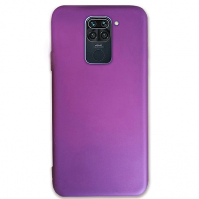 Купить силіконовий чохол soft silicone case для xiaomi redmi note 9 - purple онлайн
