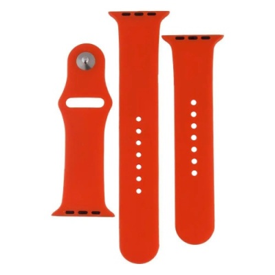 ремінець для apple watch band silicone two-piece 42/44/45/49 mm (14, red) 