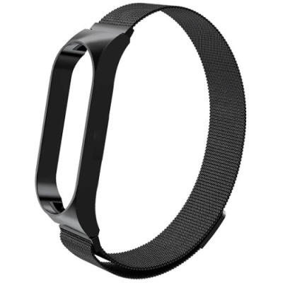 ремінець для xiaomi mi band 7 (milan vintage weaving vs magnet) (темно-сірий) 