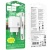 мережевий зарядний пристрій hoco cs55a 1usb/18w/qc3.0 + 1type-c/30w/pd + (type-c - lightning) (білий) 