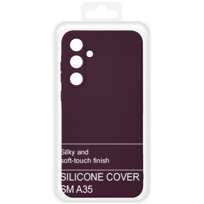 Купить чохол soft silicone case full для samsung a356 galaxy a35 5g (бордовий) онлайн