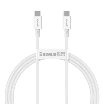 кабель baseus superior series (pd) type-c - type-c 100w/1m (catys-b02) (white) 