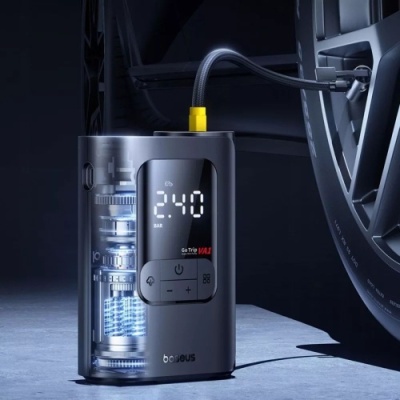 Автомобільний насос Baseus GoTrip VA1 Super Mini 80W 5000mAh (black)