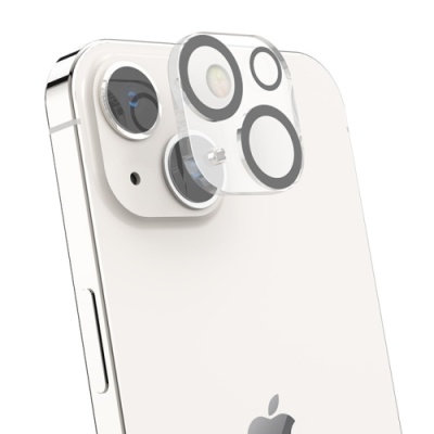 захисно скло на камеру hoco g13 3d для apple iphone 15/15 plus (чорний) 