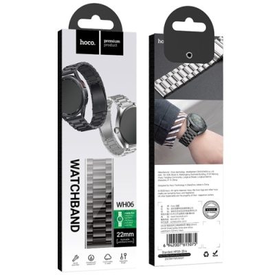 ремінець hoco wh06 для watch band (20mm) (black) 