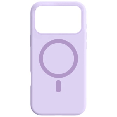 Купить чохол silicone case with magsafe для apple iphone 17 pro (light purple) онлайн