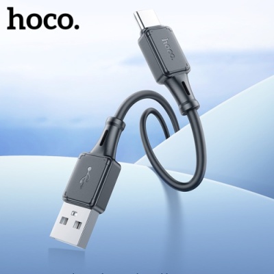 кабель hoco x101 silicone usb - type-c 3.0a/1m (чорний) 