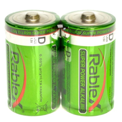 батарейка rablex lr20 (2шт) 