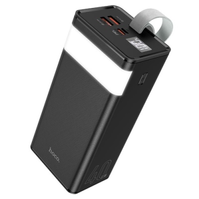 додаткова батарея power bank hoco j86 powermaster pd20w+qc3.0 22.5w 40000 mah (чорний) 