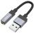 перехідник hoco upa32d usb - jack 3.5 (чорний) 