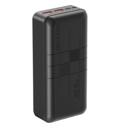 додаткова батарея power bank xo pr189 pd20w+qc22.5w 30000 mah (чорний) 