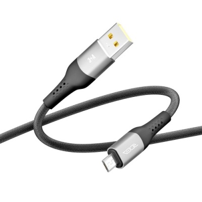 кабель ridea rc-us42 ultrastrong usb - microusb 3a 2m (чорний) 