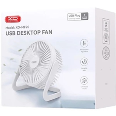 вентилятор xo mf90 4-inch usb desktop white 