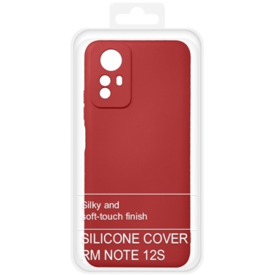 Купить силіконовий чохол soft silicone case для xiaomi redmi note 12s (червоний) онлайн