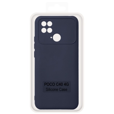Купить чохол soft silicone case full для xiaomi poco c40 4g (dark blue) онлайн