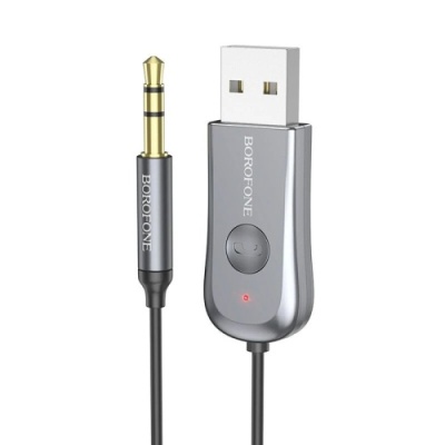 Bluetooth аудіо ресівер Borofone BC44 (Сірий)