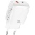 мережевий зарядний пристрій xo l158 1usb/18w/qc3.0 + 1type-c/20w/pd (бiлий) 