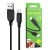 кабель borofone bx42 soft silicone usb - micro 2.4a/1m (чорний) 