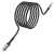 кабель aux skydolphin sr29 aluminium alloy braided wire 3.5mm(male) - type-c(male) 1m (чорний) 