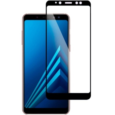 захисне скло ipaky для samsung a730 galaxy a8 plus 2018 (чорний) 