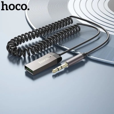 Bluetooth аудіо ресівер Hoco E78 (Сірий)