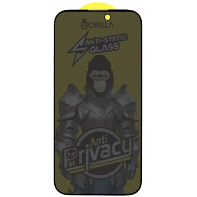 захисне скло gorilla privacy для apple iphone 15 pro max (чорний) 