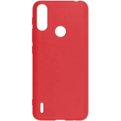 Купить силіконовий чохол soft silicone case для motorola e7i power/e7 power - red онлайн