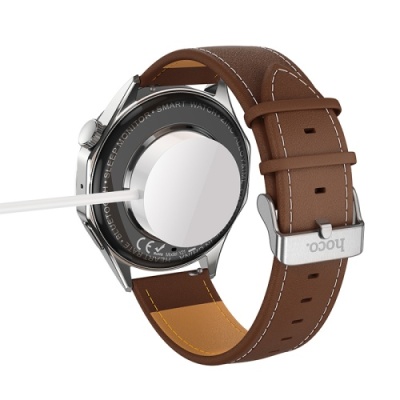 зарядний пристрій для смарт-годинника hoco y21 магнітний (білий) 