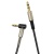 кабель aux skydolphin sr08 spring wire 3.5mm/1m (чорний) 