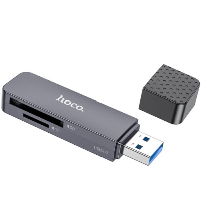 картрідер hoco hb45 spirit 2-in-1 usb3.0 (сірий) 