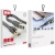 кабель lan earldom nw2 flat cat8 utp 26awg (7/0.16cca) * 4p+cross 6mm/10m black 