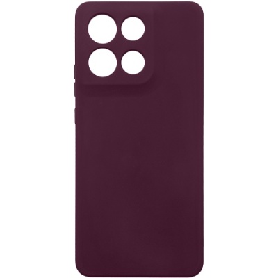 Купить силіконовий чохол soft silicone case для motorola g86 (бордовий) онлайн