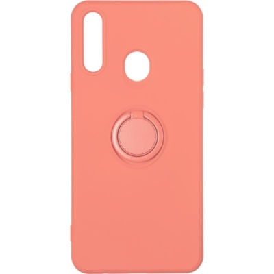 Купить силіконовий чохол soft silicone casevsmagnet ring для samsung a207 galaxy a20s - peach онлайн