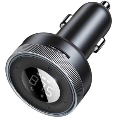 FM Модулятор Baseus (CCLH-01) Enjoy MP3/Charger 3.4A/17W (Чорний)